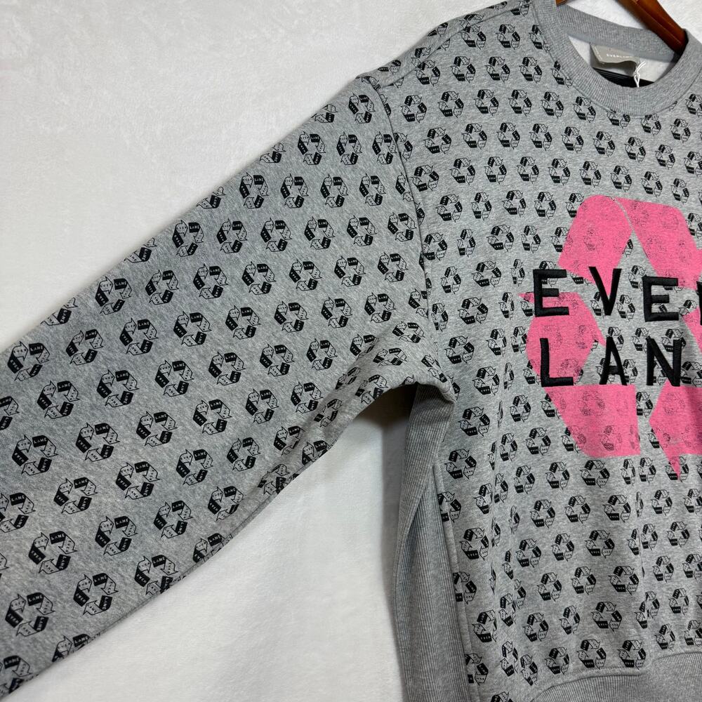 NWT Everlane L ReTrack Sweatshirt Oversized Recycled Earth Day Gray Soft $98 - Picture 4 of 13